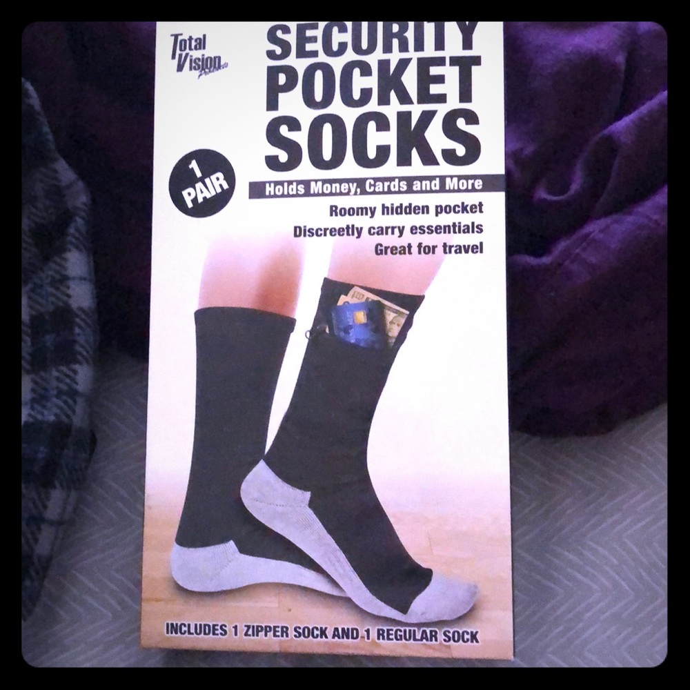 Security pocket socks